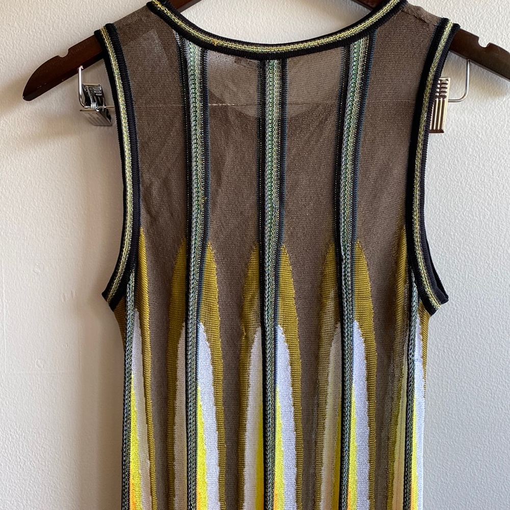 LUISA CERANO Knitted Panelled Cover Up Dress in Multi Color Small Fun Beach Club - Picture 12 of 12